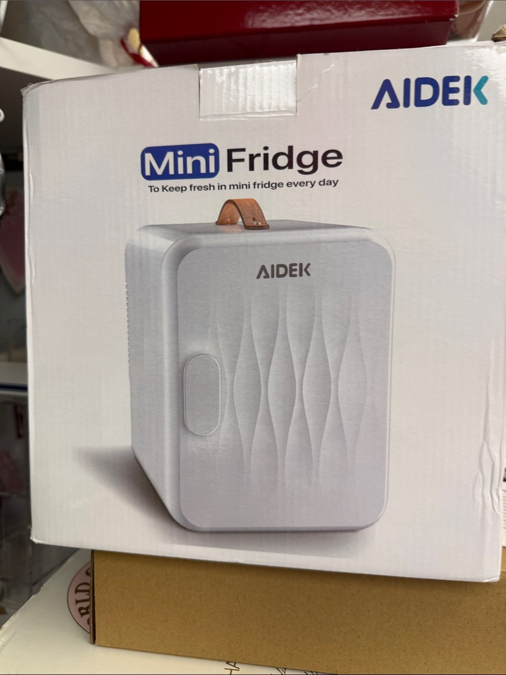 White Mini Fridge - Portable Personal Cooler